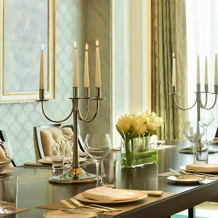 The St. Regis Abu Dhabi Hotel Exterior photo A table set for dinner